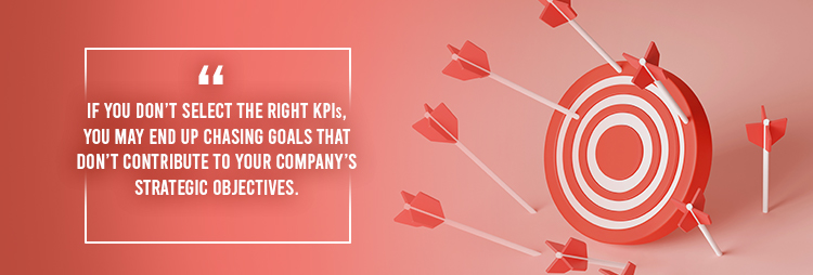 If you don’t select the right KPIs, you may end up chasing goals that don’t contribute to your company’s strategic objectives