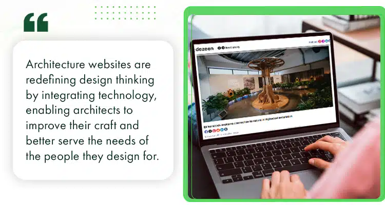 Architecture websites are redefining design thinking
